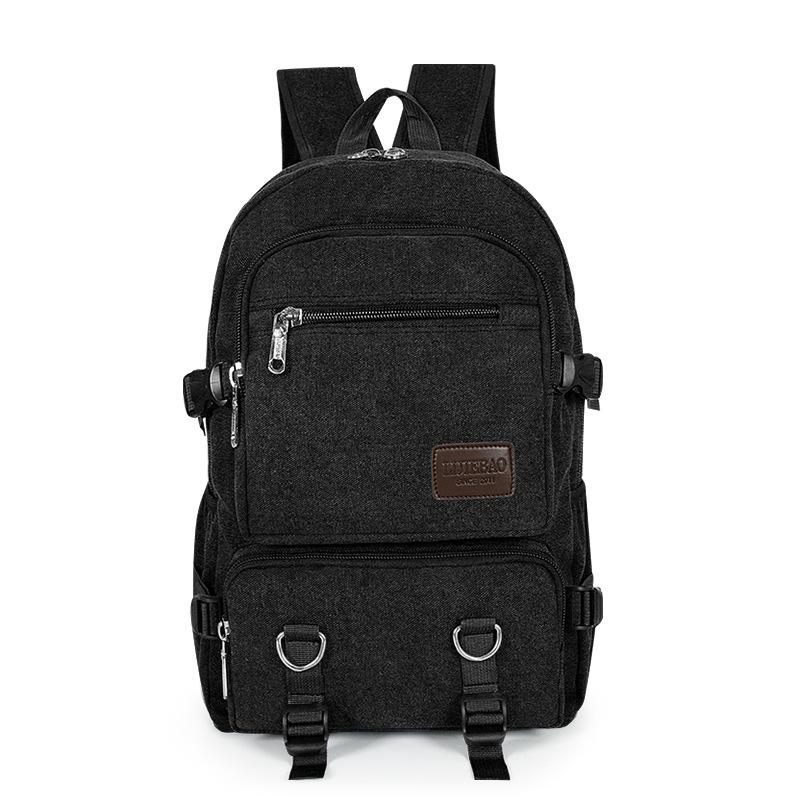 Business Leisure Computer Backpack Large Capacity Travel Canvas Backpack College Student School Bag