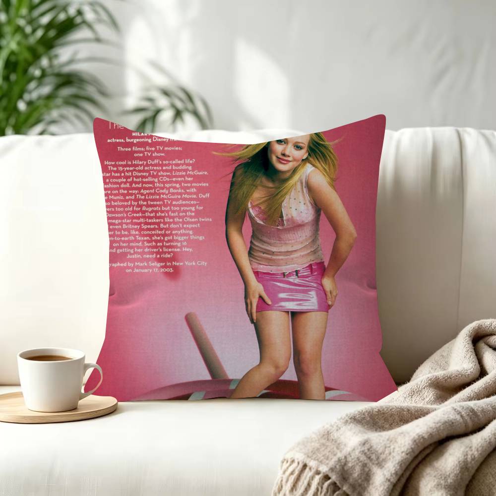 Singer HHilary Duff Roommates Cushion Cover Pillowcase Upholstery Sofa Throw Pillow Home Decor Pillowcas