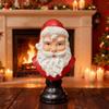 Santa Bust Statue Christmas Decoration Artwork Sculpture for Shop Window Living Room