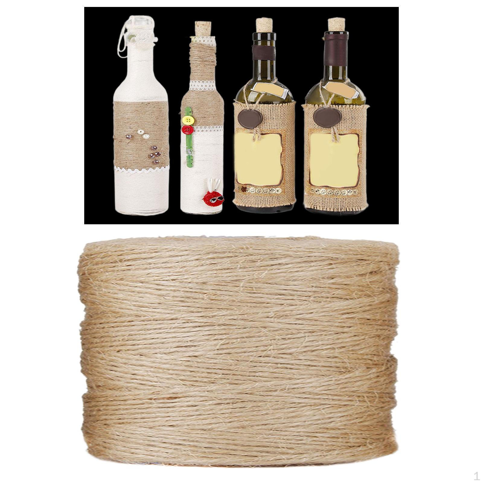 

Джутовый шнур длиной 1640,42 фута, диаметр 2 мм, коричневая веревка деревенского плетения для