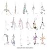 Butterfly Heart Bead Pendant Phone Charm Hangings Rope Cute Phone Chain Strap Bag Decoration Lanyard Keychain Accessory