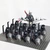 14pcs MOC Medieval Dwarf Warrior Elves Knights LotR Uruk-hai Orc Rohan Soldier with Witch King Leader Figure Building Block Toys