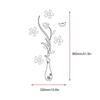 Vase Pflaume 3D Acryl Kristall Stereo Kreative Wandaufkleber Wohnzimmer TV Hintergrundwand Veranda Dekoration Zuhause