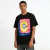Cute Vintage Record Player Print Casual Top Unisex Loose Breathable Trendy Short Sleeve T-Shirt Pure cotton T-shirt