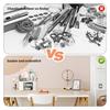 Multifunctional Desk Organizer Pen Holder Efficient Space Saving 7 Compartments Plastic Office Organizer with Drawer Table Organizer