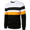 Men'S Casual Patchwork Long-Sleeve Sweatshirt