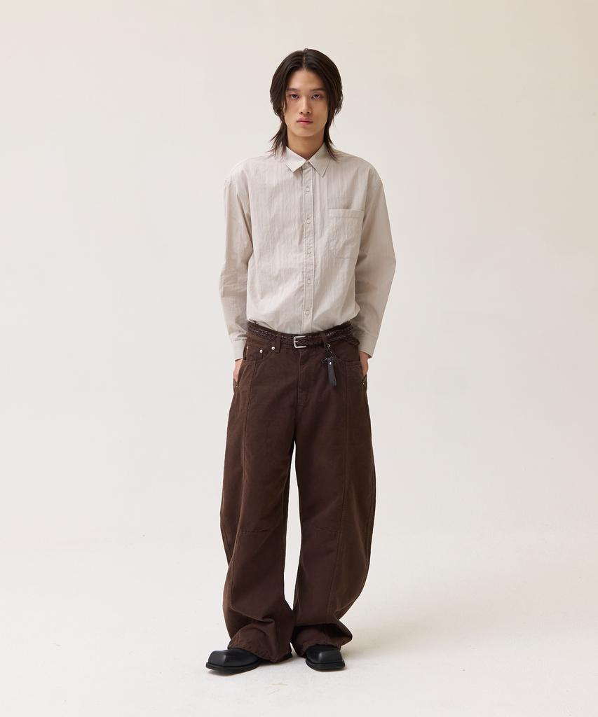 Akesi Denzel Summit Curved Cotton Pants_Brown