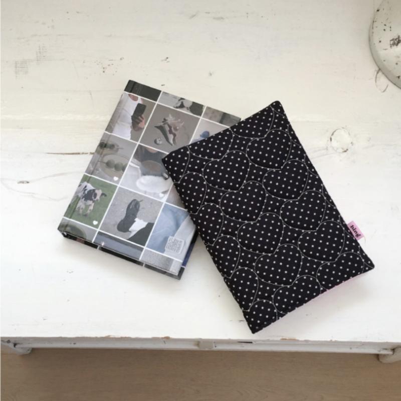 Polka Dot A5 Book Cover Quilted Cotton Cute Notebook Sleeve Polyester Protector Stationery Gift