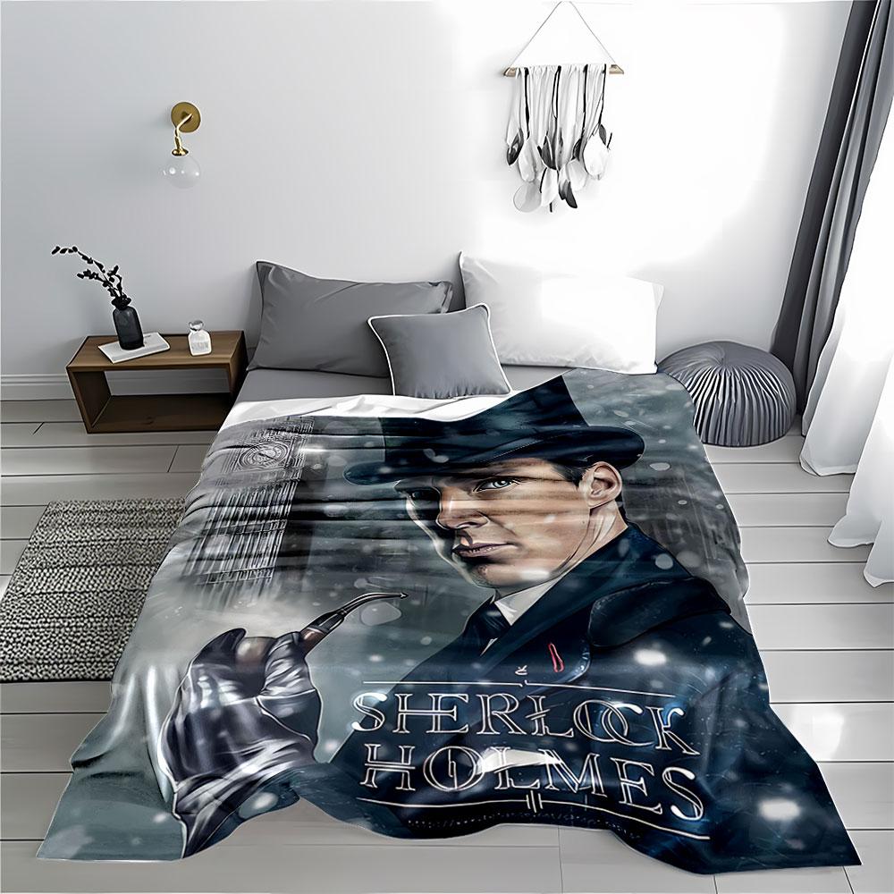 Sherlock Winter Scene Blanket for All Seasons Blanket Lunch Break Throw Gift