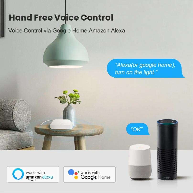 Smart Life Multi-mode Gateway Smart Home Automation ZigBee WiFi Bluetooth Voice Control for Alexa Google