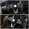 För Nissan Juke 2019 2020 Bil Ratt Omkopplare Knapp Paljetter Skydd Interiör Dekorera Trim Tillbehör Matt Silver Klistermärke