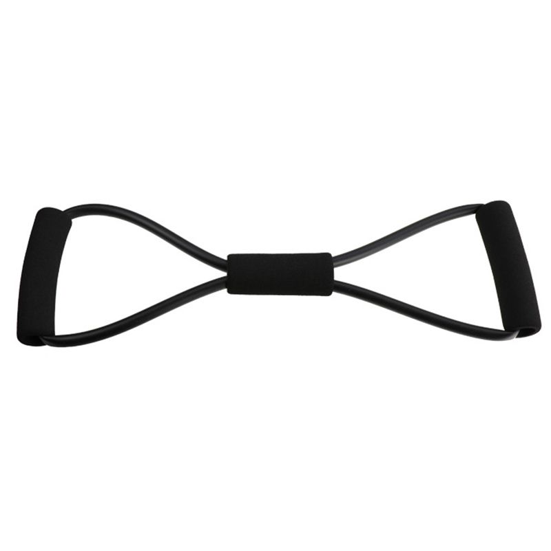 Lightweight And Easy To Store 8-shape Resistance Band With Comfortable Foam Grips