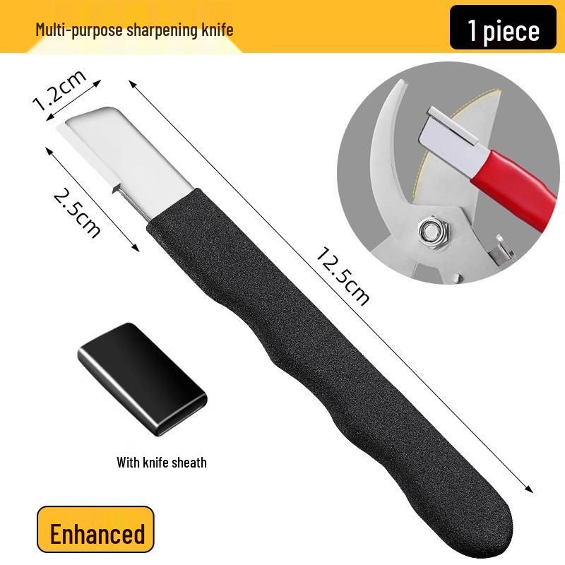 Household Knife & Scissors Sharpener with Whetstone