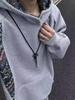 2025 Men's Plus Velvet Heavyweight Hoodie - Trendy American Lazy Style, Loose Fit, Perfect for Couples in Spring & Autumn.