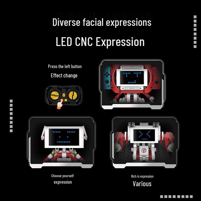 Electric Remote-Control Programming Robot Toy - Compatible with LEGO for Kids' Birthday Gift