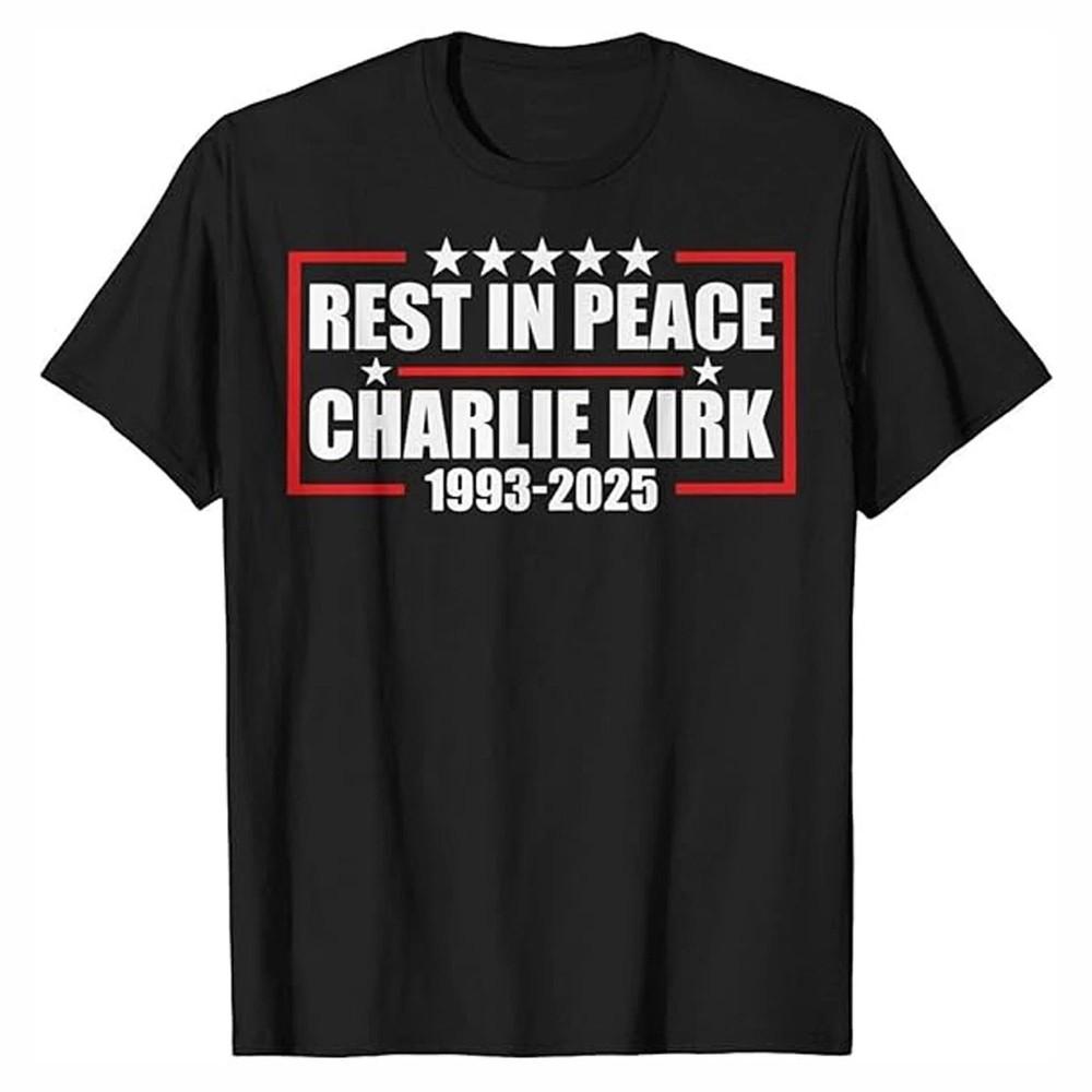 Charlie Kirk Shirt, True Patriot 1993-2025 Rip Memorial American Flag T-Shirt Unisex T-Shirt XL