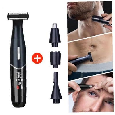 Men's Body Hair Removal Trimmer Leg Hair Bikini Line Shaver Rechargeable Waterproof Full Body 1 Pcs