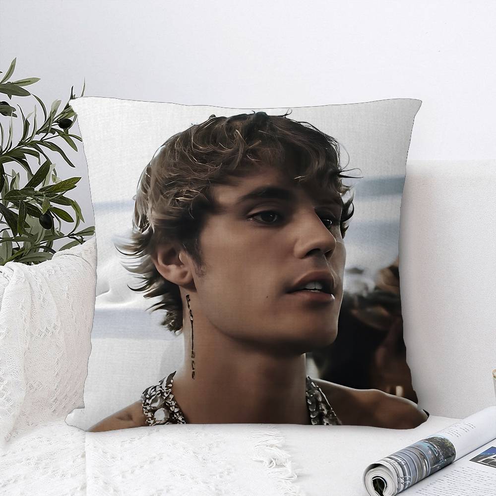 

Popular Singer J-JustinS B-BieberS Pillowcase Toon Gift Cushion Cover Bedroom Home Sofa Chair Seat Decor Pillow Case 45cmx45cm