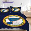 St. Set Copripiumino Trapuntato Louis Blues Federa Decorazione Casa Regalo di Compleanno (1 * copripiumino + 2 * federa, senza nucleo)