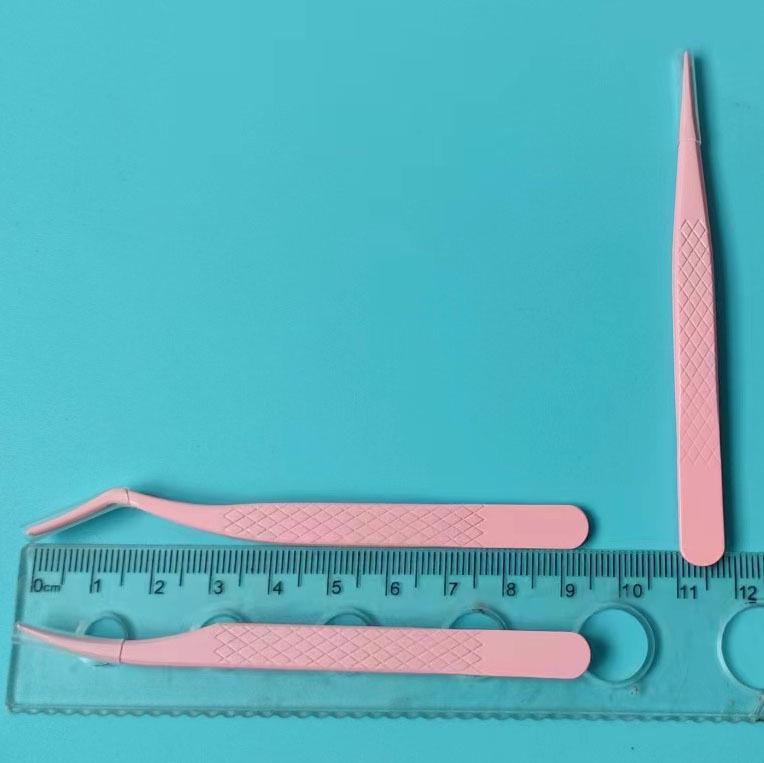 Dolphin Gold Eyelash Tweezers for Professional Application