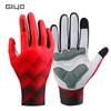 Giyo Windproof Autumn and Winter Warm Road and Mountain Bike Fleece Long Finger Gloves for Men and Women Outdoor Cycling Gear