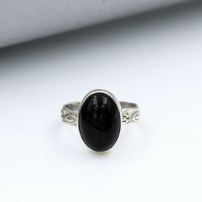 Black Onyx Gemstone Ring, 925 Sterling Silver Designer Ring, Silver Jewelry, Bohemian Ring, Labor Day Sale, Fashion Jewelry