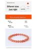 Runya Crystal 7A Grade Sunstone & Orange Moonstone Round Bead Bracelet - Natural Loose Spacer Beads