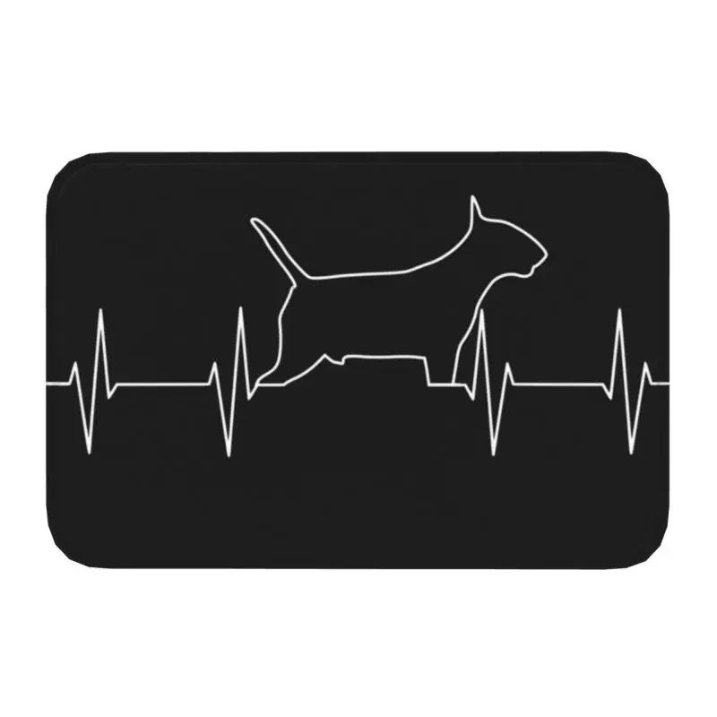 Nope Bull Terrier Dog Lazy Front Floor Door Entrance Mats Indoor Animal Pet Kitchen Bathroom Doormat Living Room Carpet Rug