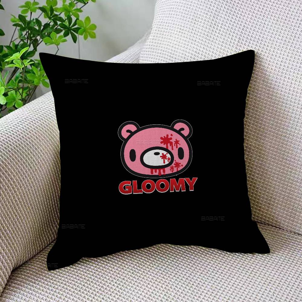 G-Gloomy B-Bear Personalized Pillow Dust Cover Bedroom Kids Party Decoration Pillowcase Birthday Children Gift