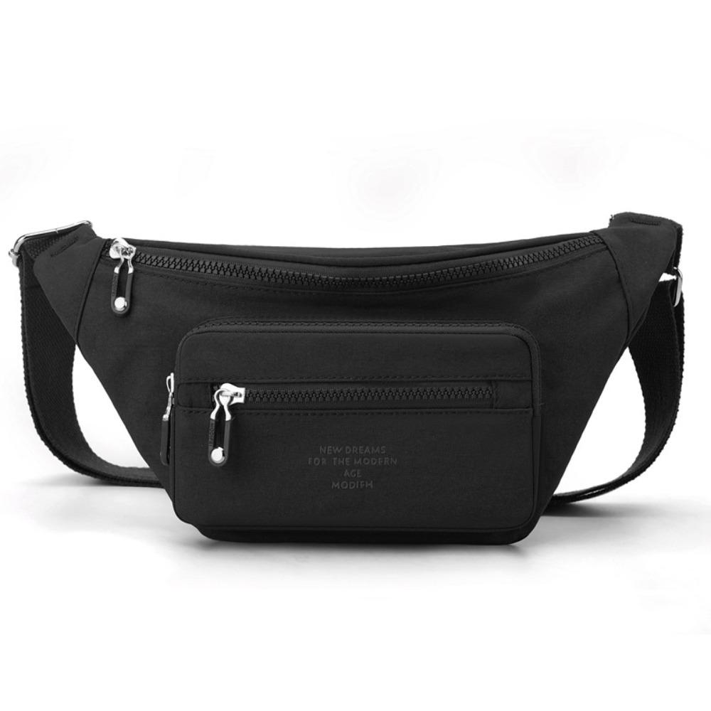 Portable Nylon Crossbody Bag Solid Color Middle Aged Tote Bag Fashion Mobile Phone Bag  Mom