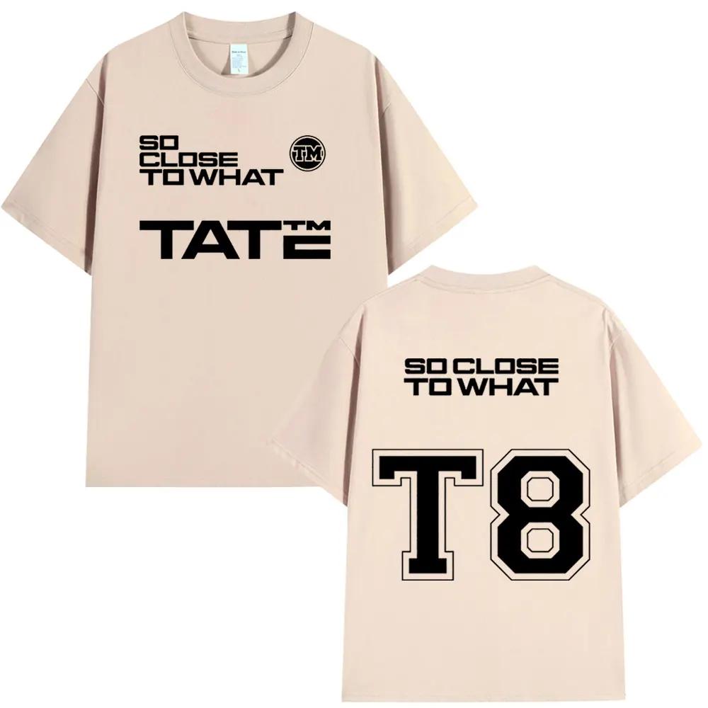 Tate McRae Cotton Crewneck T8 2025 Album T-shirt Men's and Women's Clothing Cotton short sleeve T-shirt Summer top