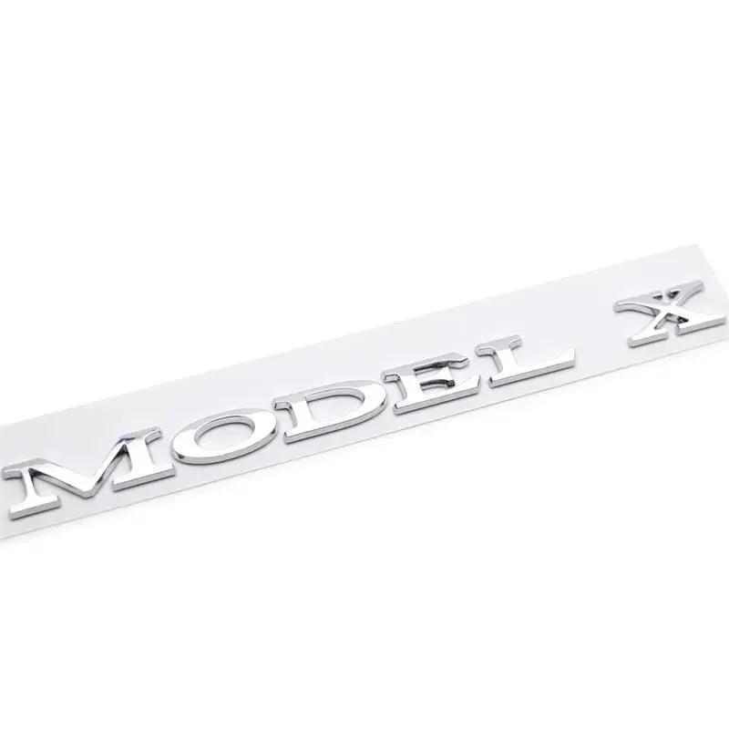 ABS Car Rear Sticker Letter Side Emblem Trunk Tail Badge for Tesla MODEL 3 MODEL S MODEL X Exterior Accessories