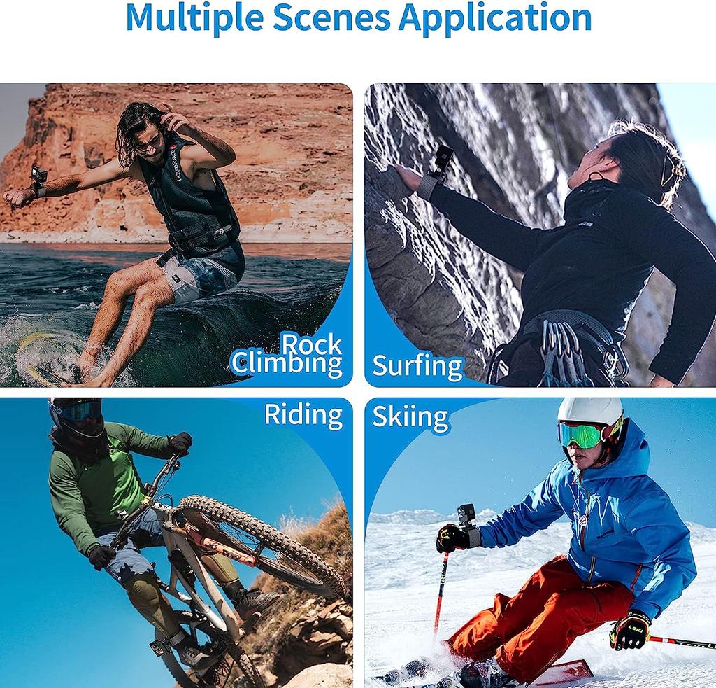 Wrist Strap Arm Plam Ankle Mount Band Holder Cycling Mount for GoPro 13 12 11 10 9 Insta360 X3 X4 DJI Action 5 Pro 4 Accessories