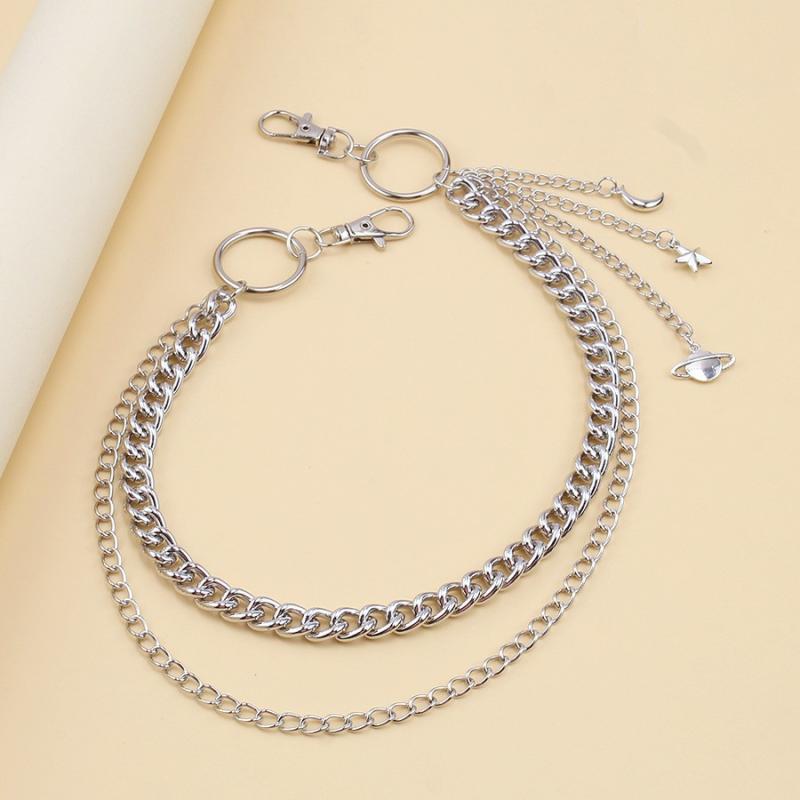 Metallic Punk-Pop Pants Chain Accessory; Hip Hop Style Denim Chain For Men and Women Present