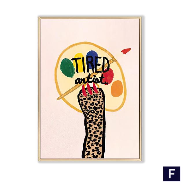 Abstract Ancient Egypt Posters And Prints Wall Pictures Boho Snake Tiger Wall Art Leopard Lady Canvas Painting For Bedroom Decor