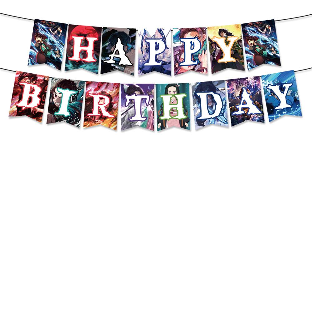 Geist Tötendes Schwert Geburtstagsparty Zubehör Einweggeschirr Pappteller Pappbecher Papierservietten Jungen Dekoration Umweltschutz