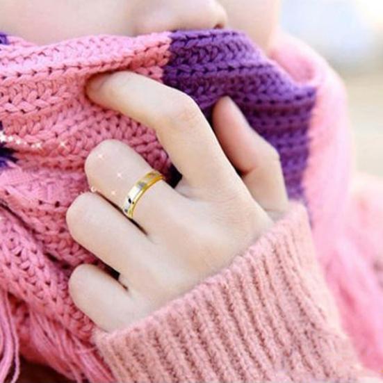 Módní milenec páry ženy Titanium ocel zásnubní prsten snubní prsten šperky