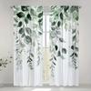 2-pack Floral Curtains, Polyester Fabric, Machine Washable, Suitable for Bedroom, Living Room, Kitchen and Bathroom