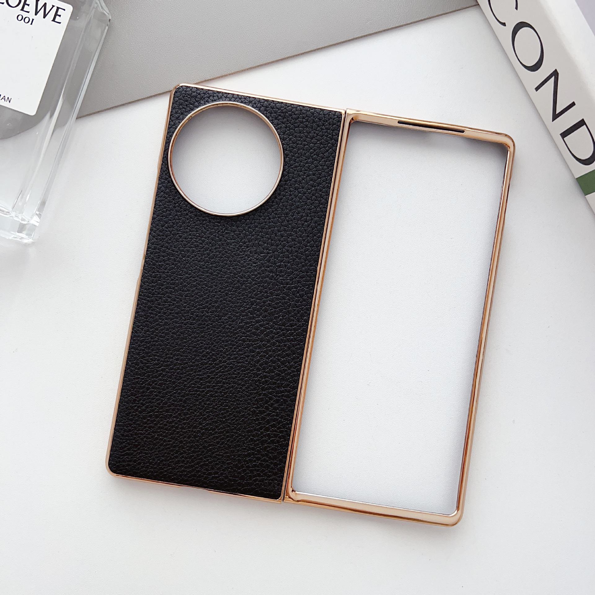 

Чехол-книжка OPPO Find N2: Складная защитная пленка для экрана с полным покрытием и гальваническим узором личи Find N2 Flip