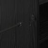 Golf Cabinet with Wheels Universal Black Oak Effect 90 x 45 x 98 cm