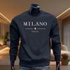 Herren Kapuzenpullover mit langem Ärmel, lockerer Passform und Rundhalsausschnitt mit Digitaldruck, lässiges Sweatshirt