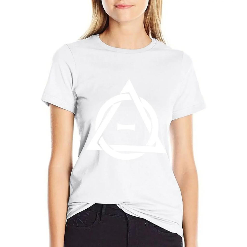 PD (ytb) Theta-Delta Therian Symbol WHITE T-shirt Summer Clothes Tops Women's Clothing