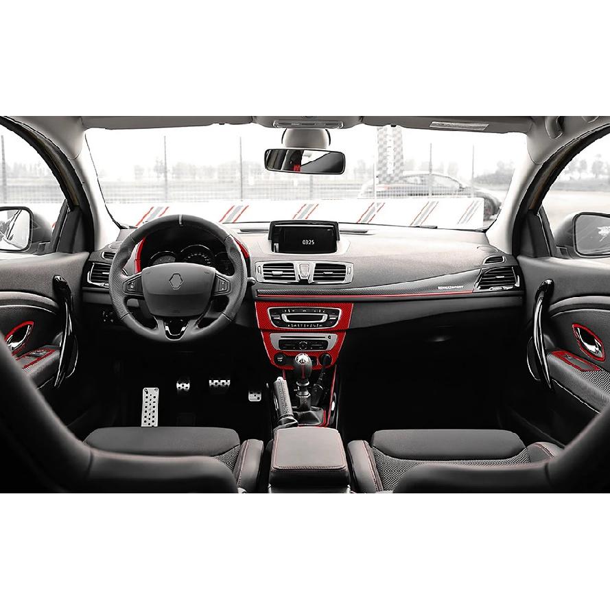 Real Soft Carbon Fiber Sticker For Renault Fluence Megane 3 RS 2009 2010 2011 2012 2013 2014 2015 LHD RHD Gear Shift Panel Trim