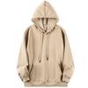 Unisex Retro Japanese Earth-Tone Fleece-Lined Heavyweight Hoodie