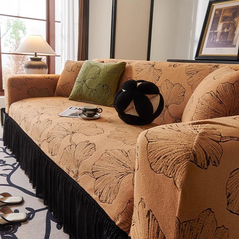 New Skirt Sofa Cover Single and Double All Inclusive Four season All in One Anti Cat Scratch Old Fashioned Universal Cover