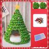 Christmas Tree Cat Bed Material Indoor Kitten Tent Material Set House Cave Craft Furniture Decorations for Pets Cats Dogs