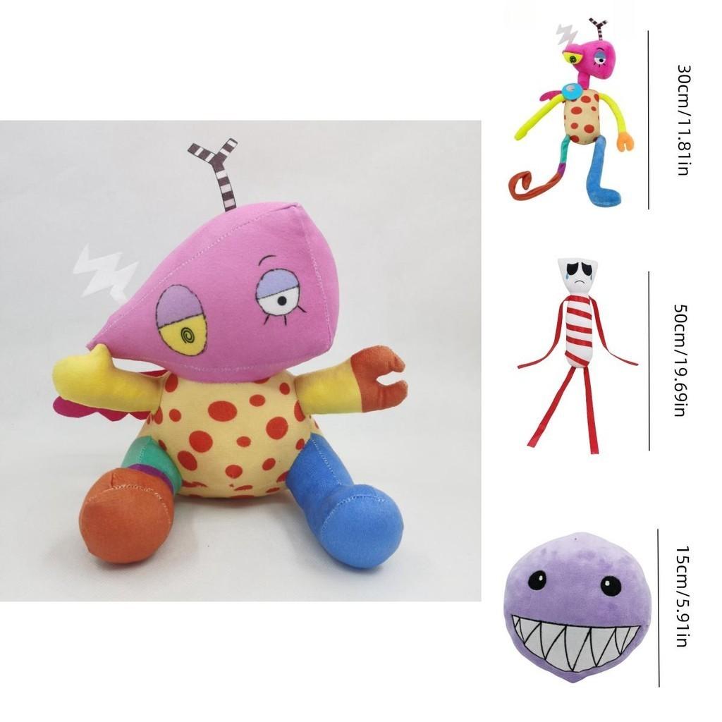 Der erstaunliche digitale Zirkus Plüsch Magische Zahl Zirkus Kaninchen Clown Puppe Lila Blase 15cm