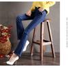 2022 Winter Jeans New Retro Fashion Korean Solid Warm Thicken Pencil Pants Skinny JeanPants High Waist Slim Leisure Trousers