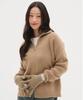 Blond9 High-Neck Two-Way Oversized Knit Cardigan_Beige