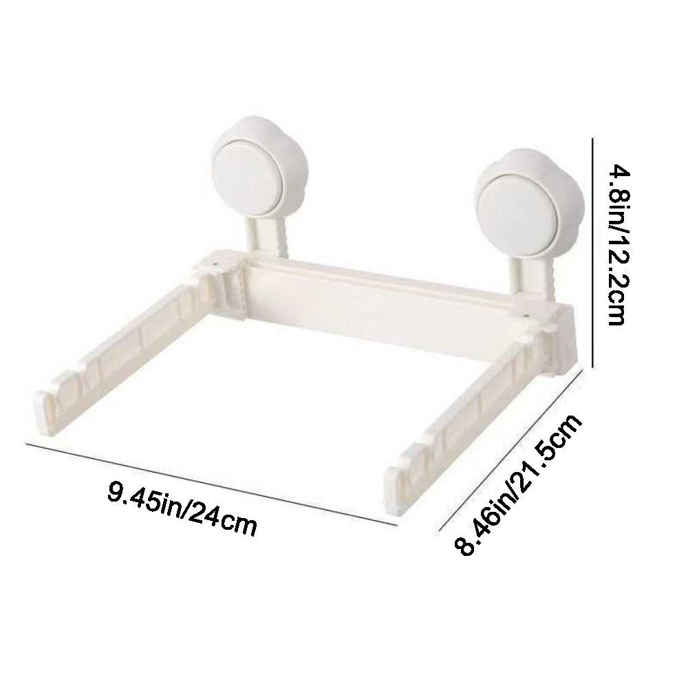 Space Saving Folding Trash Bag Holder Wall Mounted Plastic Bag Hanger  Bathroom Storage